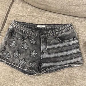 Black denim Jean shorts